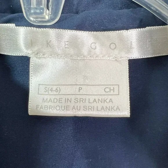 Nike Golf Womens Long Sleeves Full Zip Mock Neck Windbreaker Jacket Size S Cream - Picture 11 of 12